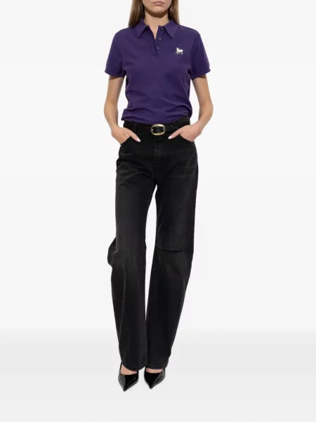 Tricou polo Mother cu autograf violet