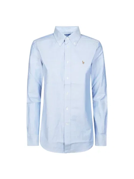 Koszula Polo Ralph Lauren z twillu niebieska