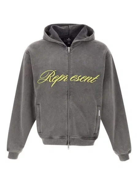 Hoodie Represent γκρι