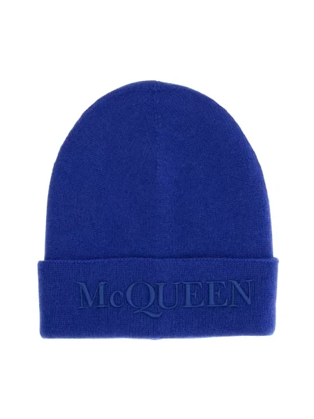 Czapka Alexander Mcqueen niebieska