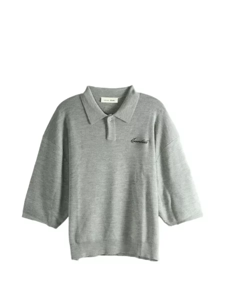 Tricou polo Fear Of God Essentials gri