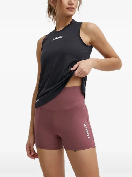 Komplet dresowy Adidas koronkowy sznurowany w paski różowy