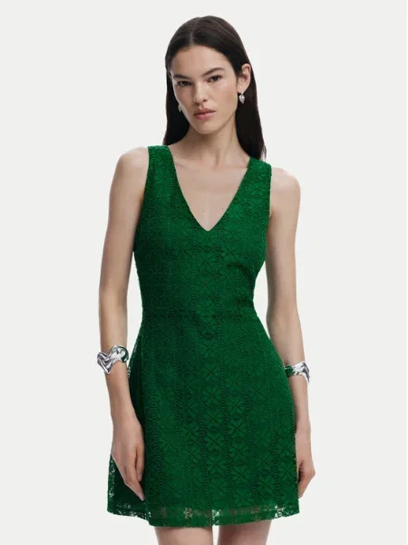 Desigual Rochie cocktail verde