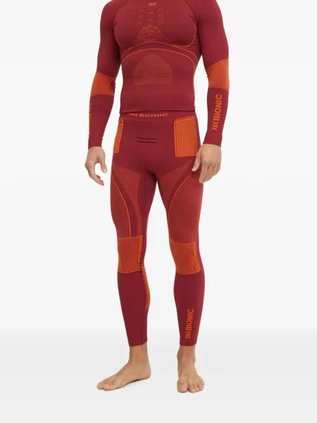 Pantaloni de schi X-bionic cu imagine roșu