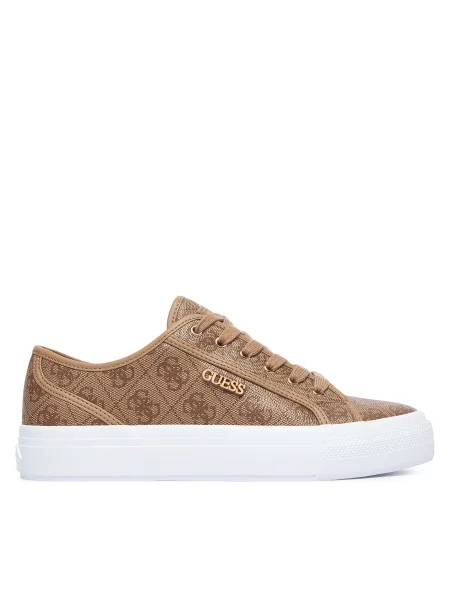 Sneakersy Guess Světle hnědá