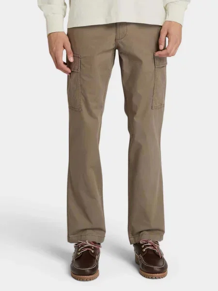Карго Timberland бавовна/еластан коричневий