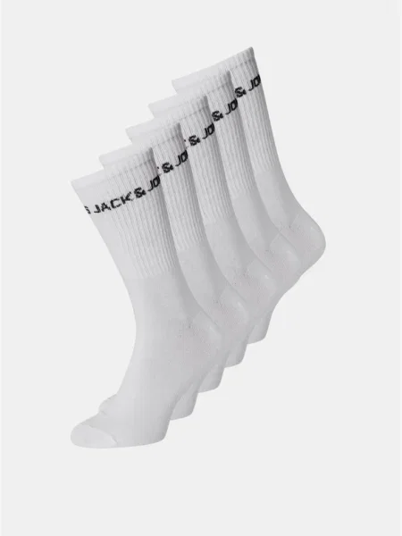 JACK & JONES Șosete / negru alb