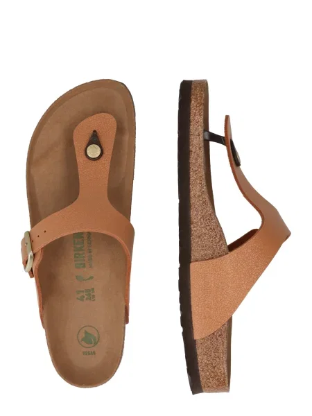 BIRKENSTOCK Flip-flops Gizeh maro deschis