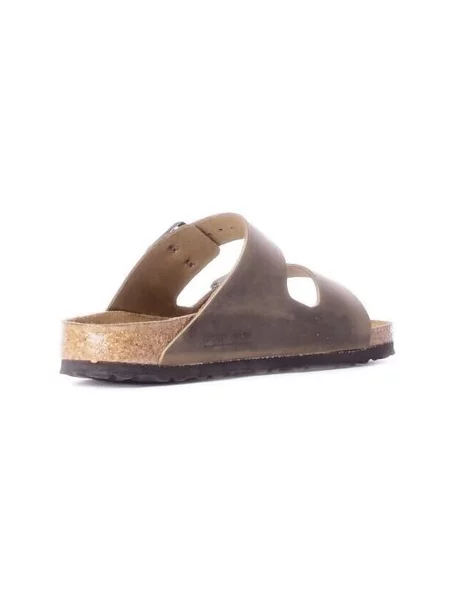 Kožené pantofle Birkenstock zelené