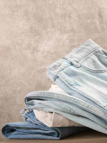 Reserved Джинси barrel leg синій