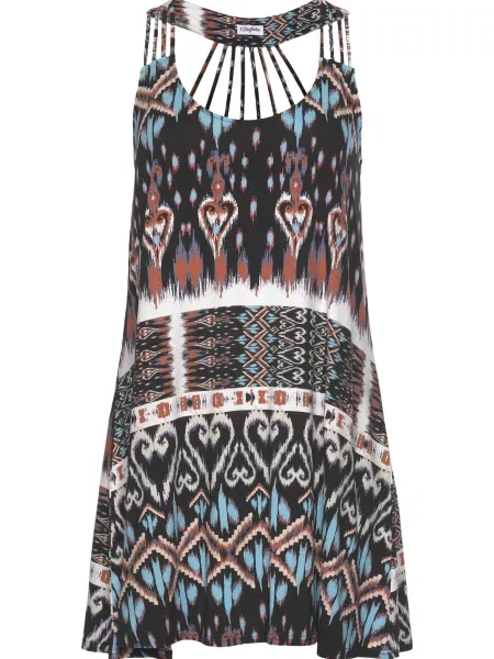 BUFFALO Rochie de plaja negru albastru / roșu alb