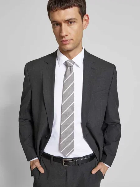 Koszula biznesowa o kroju slim fit z twillu z dodatkiem streczu Jake*s biała