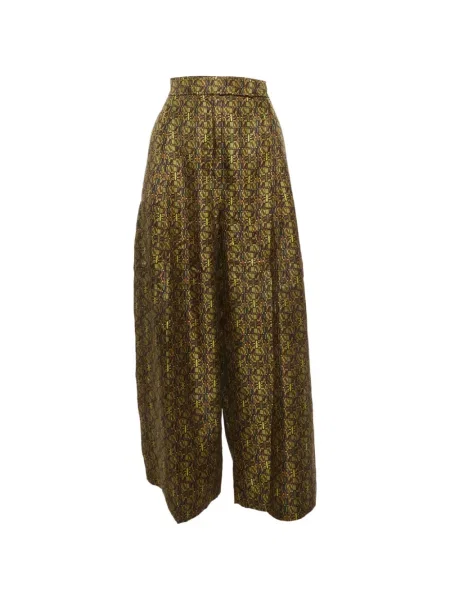 Decupat pantaloni palazzo Max Mara verde
