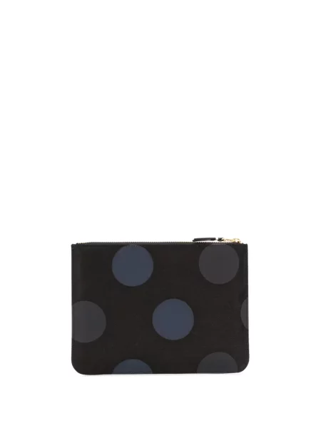 Taškuotas raštuotas piniginė Comme Des Garçons Wallet juoda