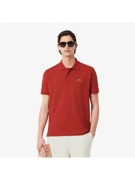 Lacoste Koszulka Polo Classic Fit Original Piqué czerwona