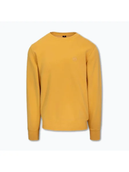 Мъжки суитшърт Pitbull Lancaster 2 Crewneck измит жълто