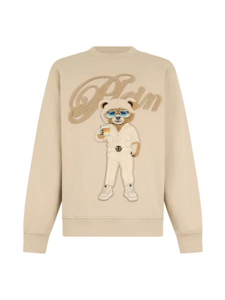 Bluza Philipp Plein typu teddy beżowa