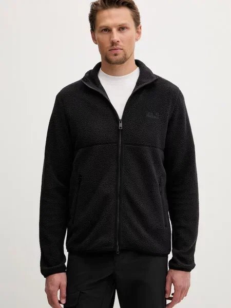 Jack Wolfskin pulover Lite Curl črna