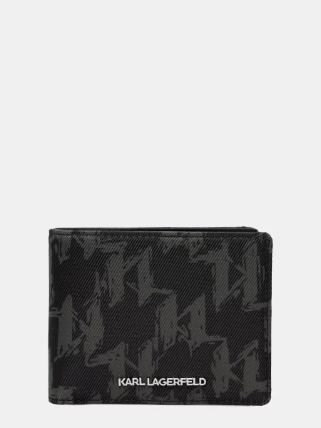 Karl Lagerfeld portofel verde negru