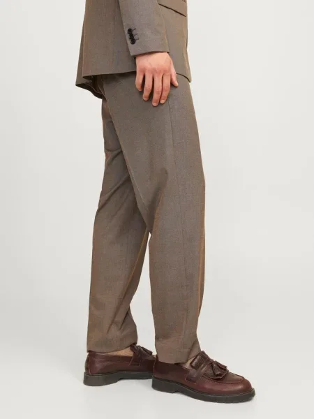 JACK & JONES Nohavice s pukmi JPRBUSHWICK MATHEW sivobéžová