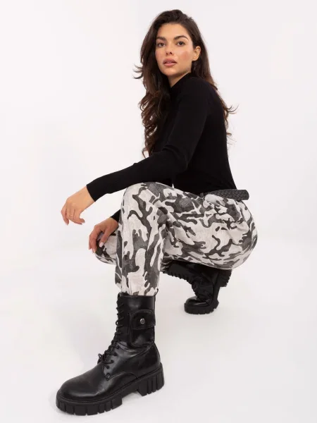 Pantaloni Moda Italy negru