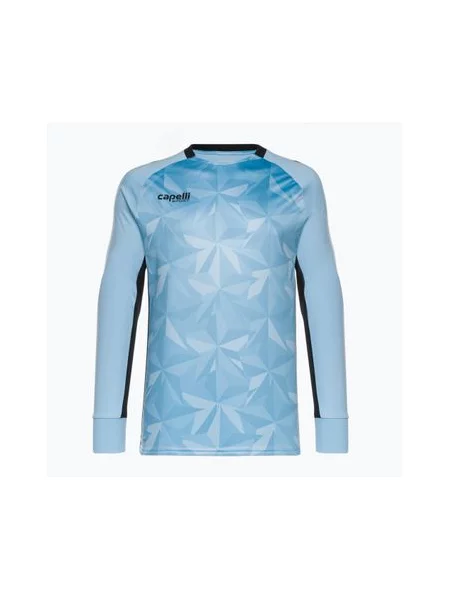 Футбольна футболка Capelli Pitch Star Goalkeeper світло-блакитна/чорна чорна
