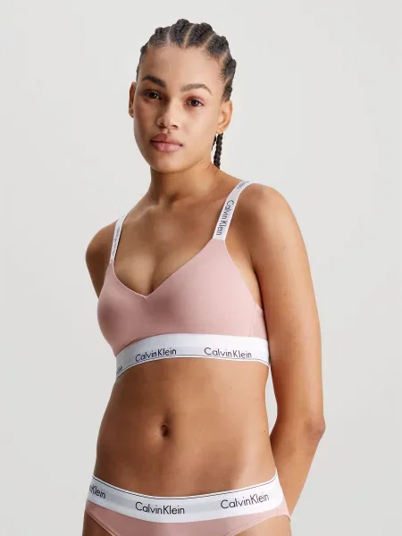 Calvin Klein Underwear Lght Lined Bralette Бюстгальтер Бавовна/модал рожевий