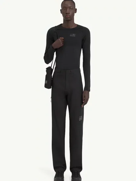 Maison Margiela pantaloni x Salomon barbati drept negru