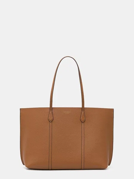 Tory Burch torebka skórzana Perry brązowy