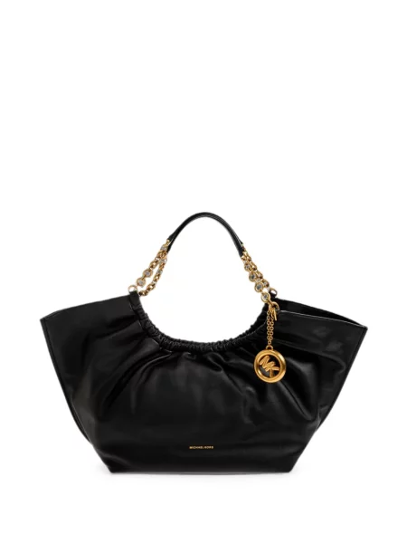 Geantă Michael Michael Kors din piele cu volane roz