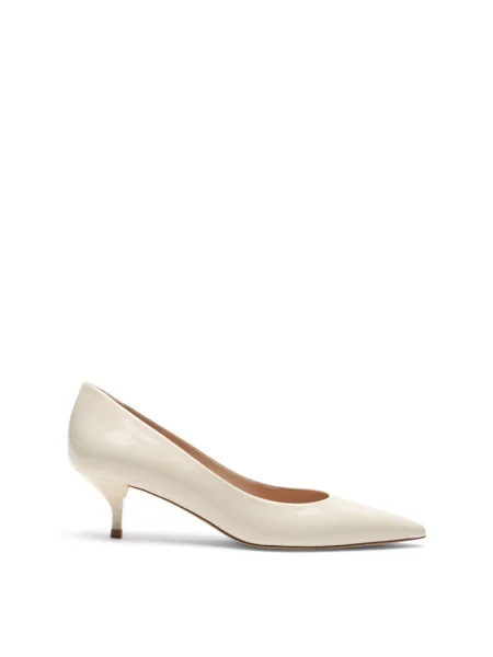 Czółenka Stuart Weitzman skórzana beżowa