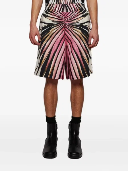 Pantaloni scurți Roberto Cavalli cu imagine roz