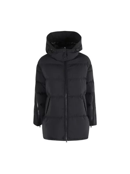 Kurtka puchowa Herno w kształcie litery A ocieplana czarna