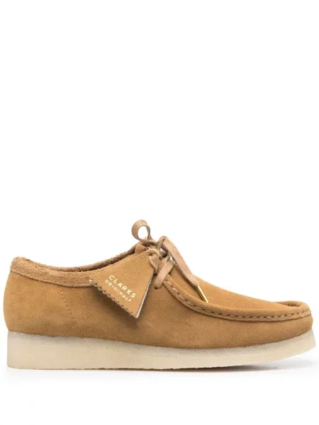 Pantofi Clarks Originals cu șireturi din dantelă