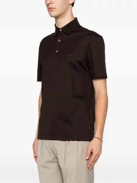 Tricou polo Zegna maro