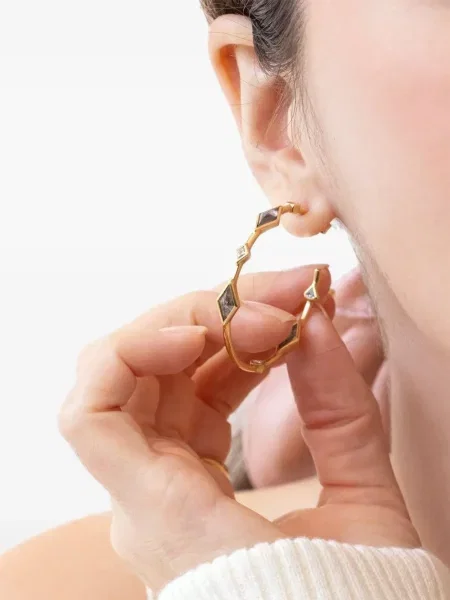 Kolczyki Nimo With Love złote