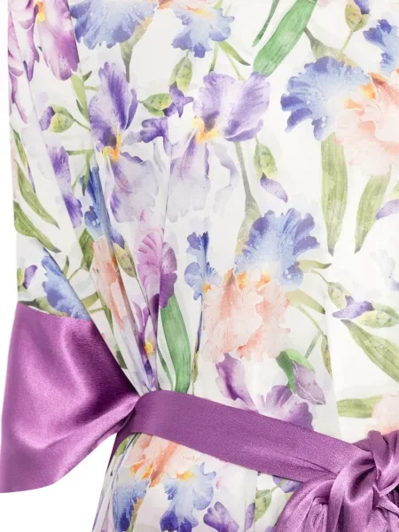 Bluză Alessandro Legora cu model floral cu imagine violet