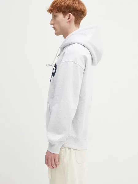 Μπλούζα Carhartt WIP Hooded WIP Sweat Jacket με κουκούλα γκρι