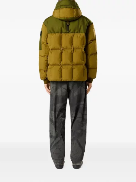Пухено яке Stone Island камъни зелено