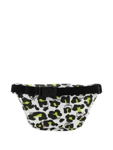 Curea Mcm cu imagine cu model leopard alb