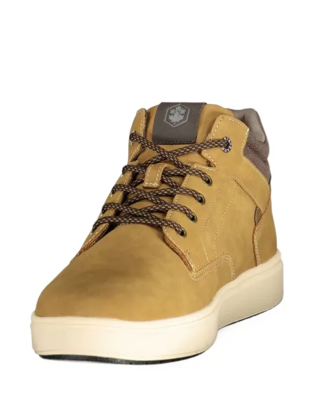 Fűzős csipkés sneaker Lumberjack autogrammal barna