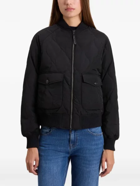 Matlasat geacă bomber Woolrich negru