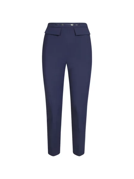 Pantaloni Elisabetta Franchi stretch albastru