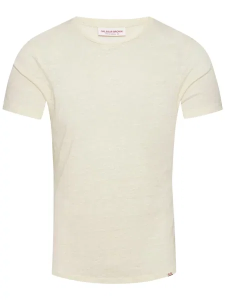 Tricou Orlebar Brown de in alb