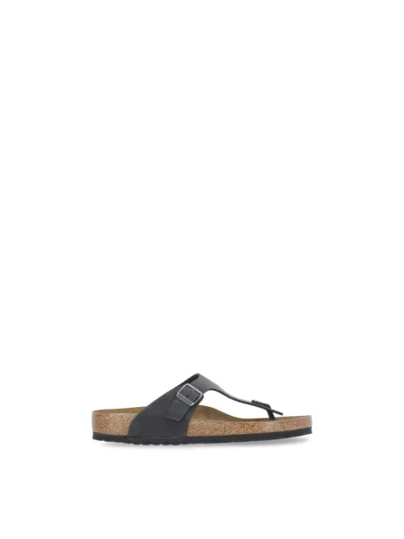 Klapki Birkenstock skórzane czarne