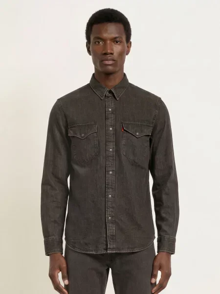 Levi's® Džínová Košile Western Relaxed Fit hnědá