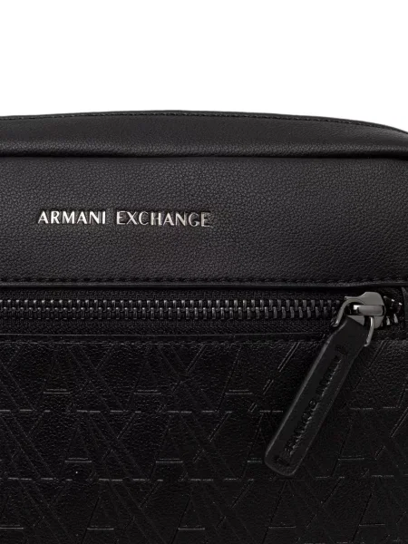 Curea Armani Exchange cu autograf negru