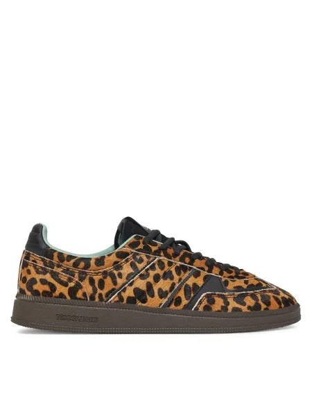 Sneakers Tommy Jeans The Greenwich Edge Leopard maro