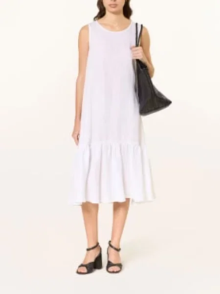 Robert Friedman Sukienka Lniana Karenl weiss biała