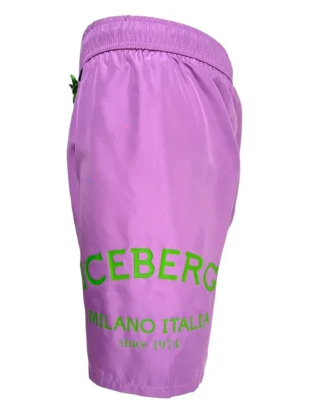 Slip de baie Iceberg cu imagine violet